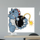 Cartoon Bomb Bulldog Vector