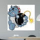 Cartoon Bomb Bulldog Vector