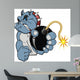Cartoon Bomb Bulldog Vector