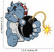 Cartoon Bomb Bulldog Vector
