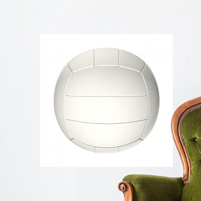 Volleyball shown on a wall