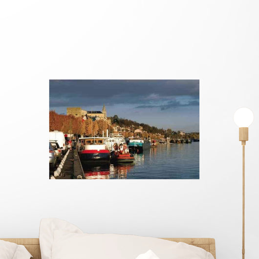 Le Port Fluvial Wall Decal