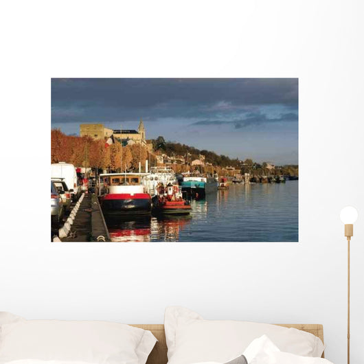Le Port Fluvial Wall Decal