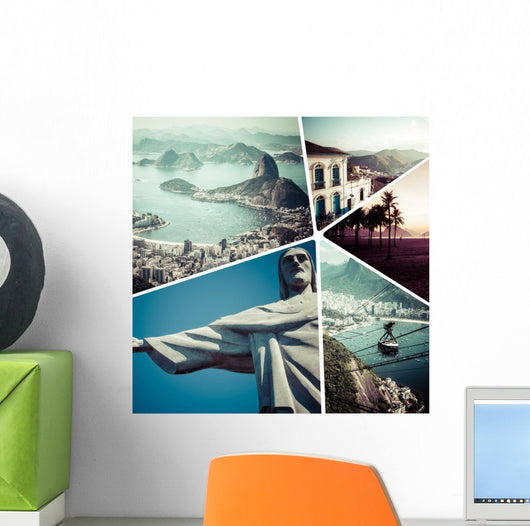Collage Rio Janeiro Brazil Wall Decal