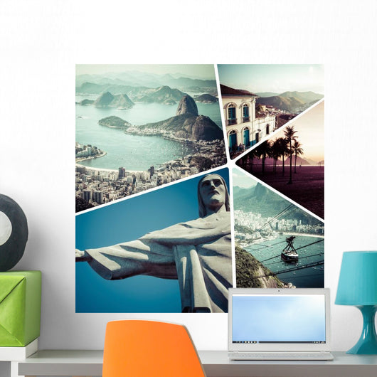 Collage Rio Janeiro Brazil Wall Decal