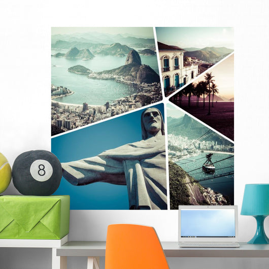 Collage Rio Janeiro Brazil Wall Decal