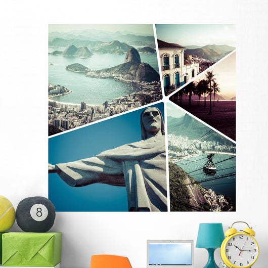 Collage Rio Janeiro Brazil Wall Decal