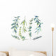 Watercolor Botanical Winter Plants Wall Decal