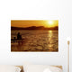 angler and lake 3 Wall Mural