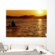 angler and lake 3 Wall Mural