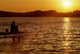 angler and lake 3 Wall Mural