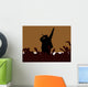 rap music illustration Wall Mural