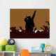 rap music illustration Wall Mural