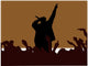 rap music illustration Wall Mural