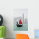 Hong Kong junk boat Wall Mural