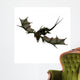 Giant Terrifying Dragon with Wall Decal