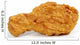deep fried fast food, spring chicken in golden lem Wall Decal