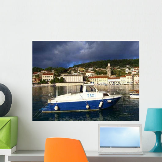 Water Taxi Hvar Island Wall Decal