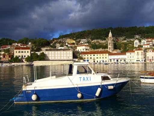 Water Taxi Hvar Island Wall Decal