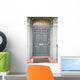 Blue and Gray Doorway Wall Decal