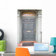 Blue and Gray Doorway Wall Decal
