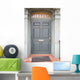 Blue and Gray Doorway Wall Decal