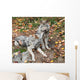 Two Gray Wolves Relaxing Wall Mural