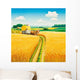 Hay Wagon Dirt Road Wall Mural