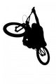 Dirt Biker Silhuette Wall Decal