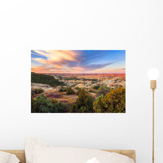Sunrise over Theodore Roosevelt Wall Decal