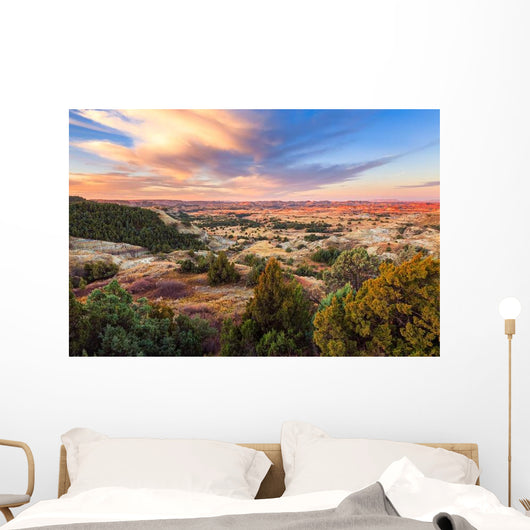 Sunrise over Theodore Roosevelt Wall Decal