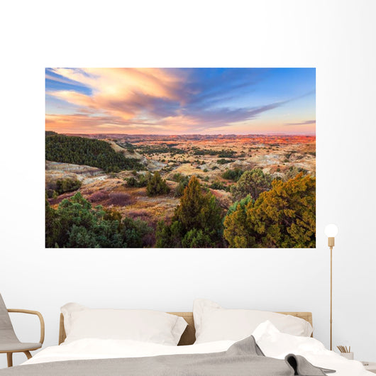 Sunrise over Theodore Roosevelt Wall Decal