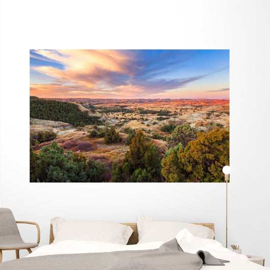 Sunrise over Theodore Roosevelt Wall Decal