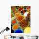 spices and dyes on an arabian market stall Wall Mural