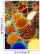 spices and dyes on an arabian market stall Wall Mural