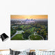Sunset over Denver Cityscape Wall Decal