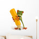 Frog and Pencil Wall Decal