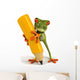 Frog and Pencil Wall Decal