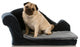 Pug Dog Sitting Blue Wall Decal