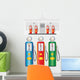 GAS PUMPS 1950 Wall Decal
