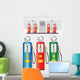 GAS PUMPS 1950 Wall Decal