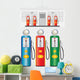 GAS PUMPS 1950 Wall Decal