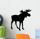 Black Moose Silhouette Wall Decal