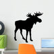 Black Moose Silhouette Wall Decal