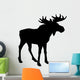 Black Moose Silhouette Wall Decal