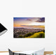 Aerial Purple and Gold Wall Decal