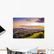 Aerial Purple and Gold Wall Decal