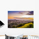 Aerial Purple and Gold Wall Decal