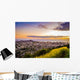 Aerial Purple and Gold Wall Decal