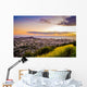 Aerial Purple and Gold Wall Decal